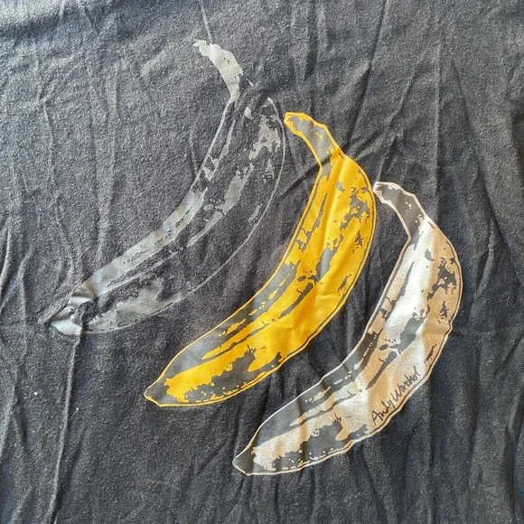 Uniqlo Andy Warhol Bananas T-Shirt-Women's XL-SPRZ NY-Silver Banana T - Picture 3 of 8